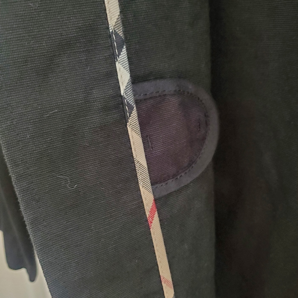 Authentic Burberry Toggle Cotton/Linen Hooded Jac… - image 4